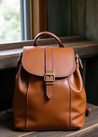 Heritage Tan Leather Backpack