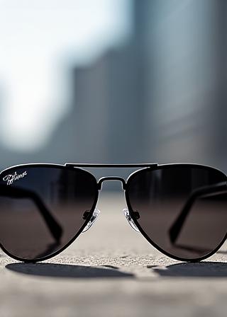 Midnight Aviator Sunglasses