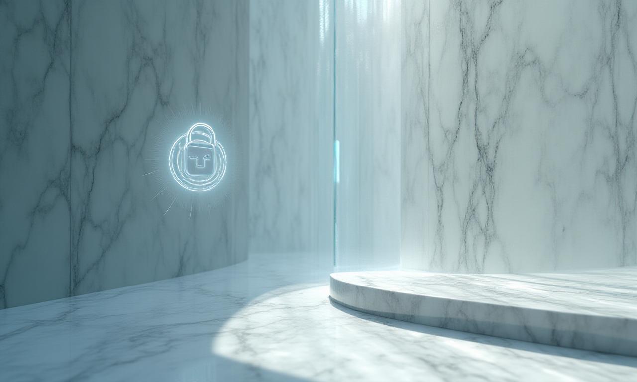 Secure data protection and privacy illustration